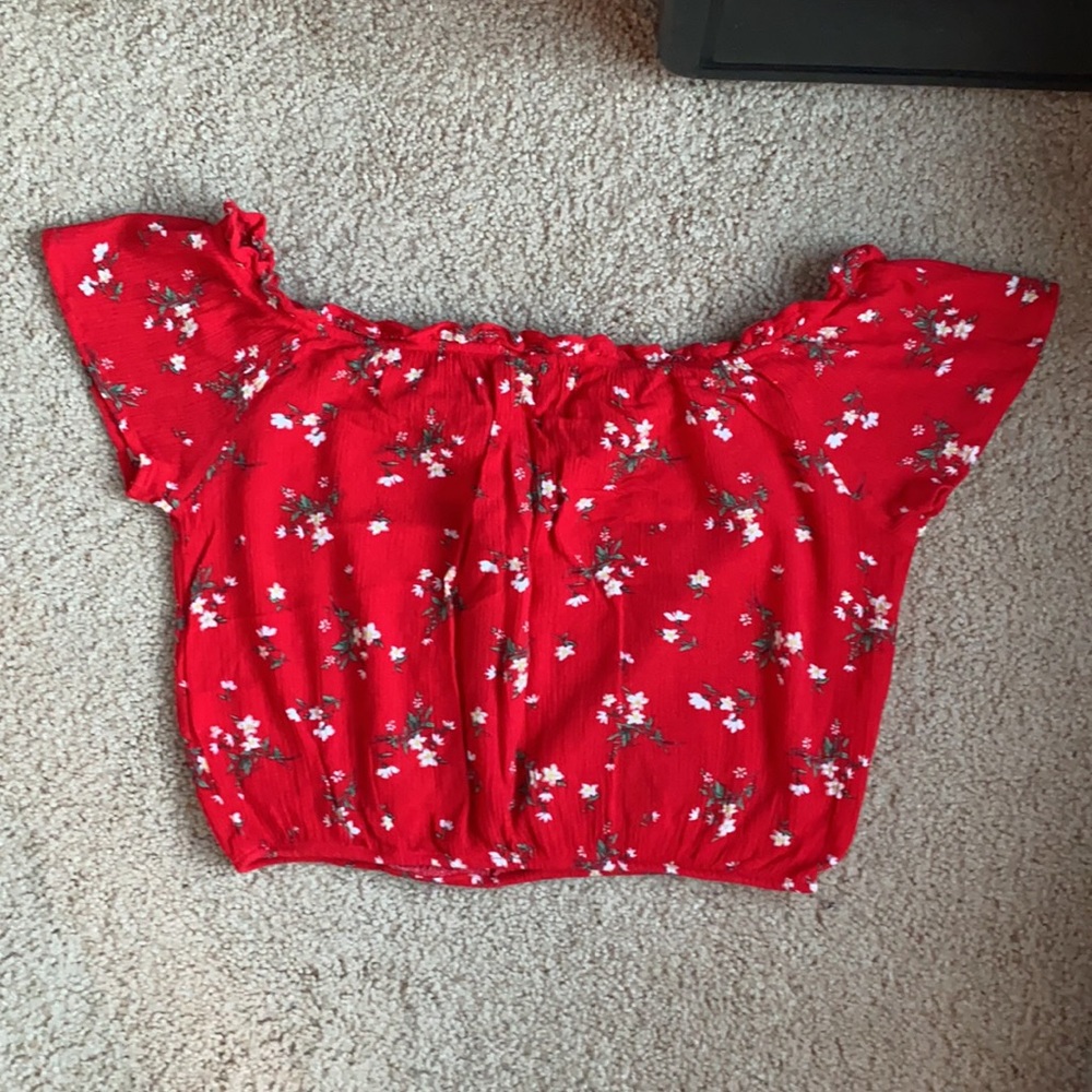 Red Crop Top - Picture 5 of 5